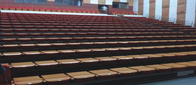 Rise Mounted Retractable Wood Bleachers / Conference Hall Telescopic Seating Systems